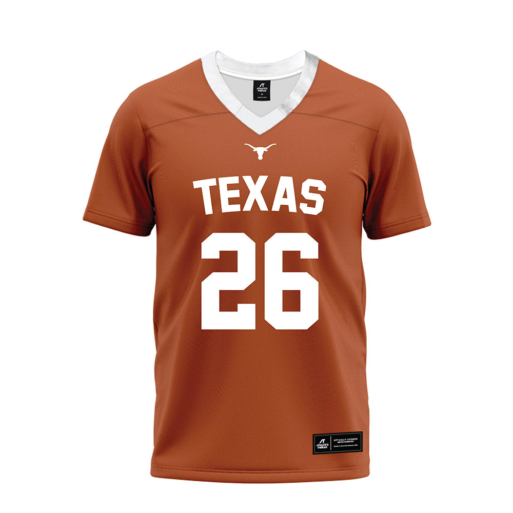 Texas - NCAA Football : Ty'Anthony Smith - Orange Premium Football Jersey-0
