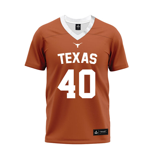Texas - NCAA Football : Lance Jackson - Orange Premium Football Jersey-0