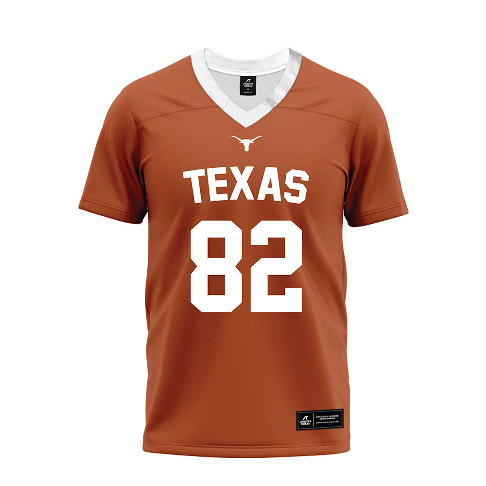 Texas - NCAA Football : Ridge Barker - Orange Premium Football Jersey-0