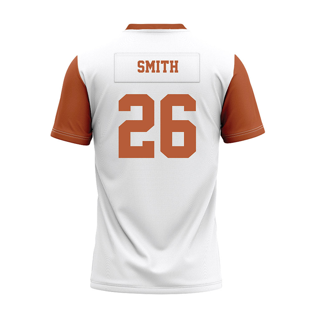 Texas - NCAA Football : Ty'Anthony Smith - White Premium Football Jersey-1