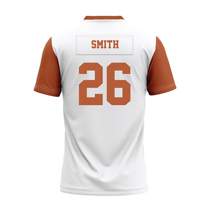 Texas - NCAA Football : Ty'Anthony Smith - White Premium Football Jersey-1
