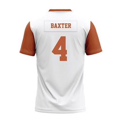 Texas - NCAA Football : CJ Baxter - White Premium Football Jersey-1