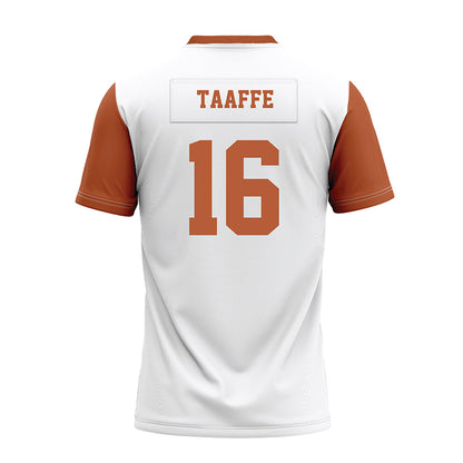 Texas - NCAA Football : Michael Taaffe - White Premium Football Jersey-1