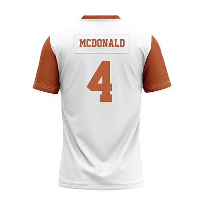 Texas - NCAA Football : Jelani McDonald - White Premium Football Jersey-1