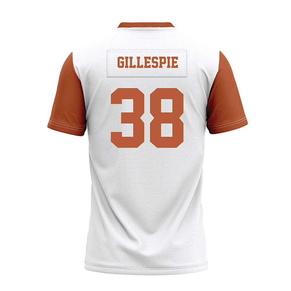 Texas - NCAA Football : Graham Gillespie - White Premium Football Jersey-1