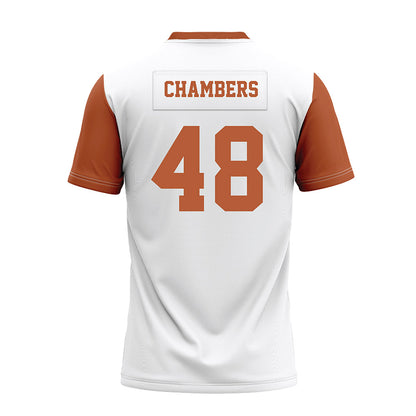 Texas - NCAA Football : Bryce Chambers - White Premium Football Jersey-1