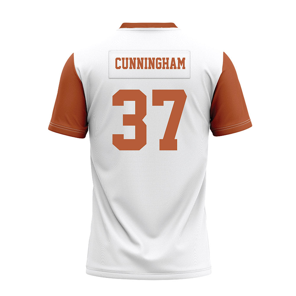 Texas - NCAA Football : Jonathan Cunningham - White Premium Football Jersey-1