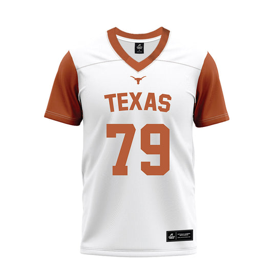 Texas - NCAA Football : Connor Stroh - White Premium Football Jersey-0