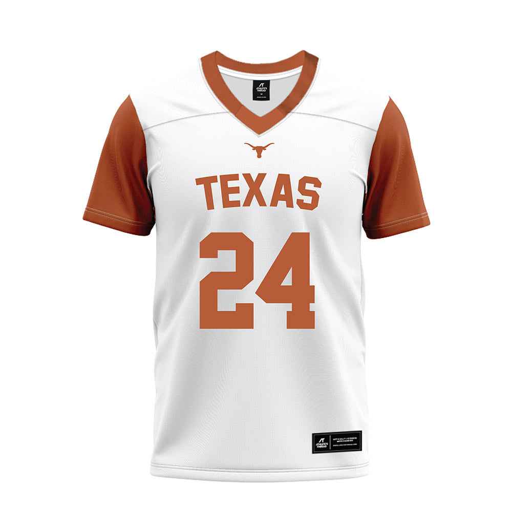 Texas - NCAA Football : Warren Roberson - White Premium Football Jersey-0