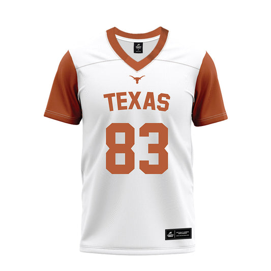 Texas - NCAA Football : Spencer Shannon - White Premium Football Jersey-0