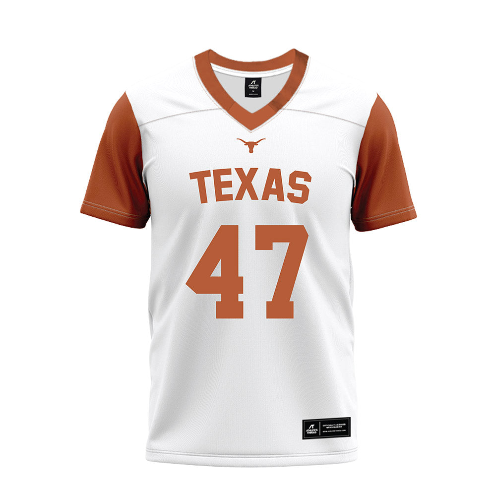 Texas - NCAA Football : Charles Feris - White Premium Football Jersey-0