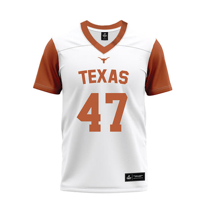 Texas - NCAA Football : Charles Feris - White Premium Football Jersey-0