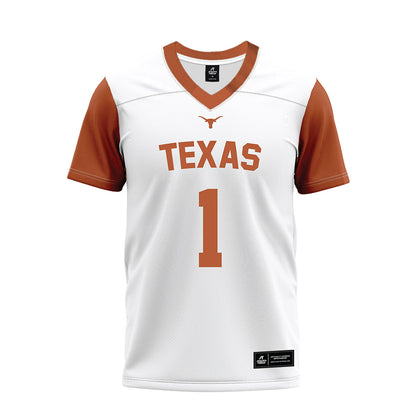 Texas - NCAA Football : Ryan Wingo - White Premium Football Jersey-0