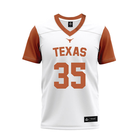 Texas - NCAA Football : McCoy Bruce - White Premium Football Jersey-0