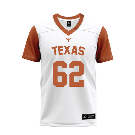 Texas - NCAA Football : Rick Mcbroom - White Premium Football Jersey-0