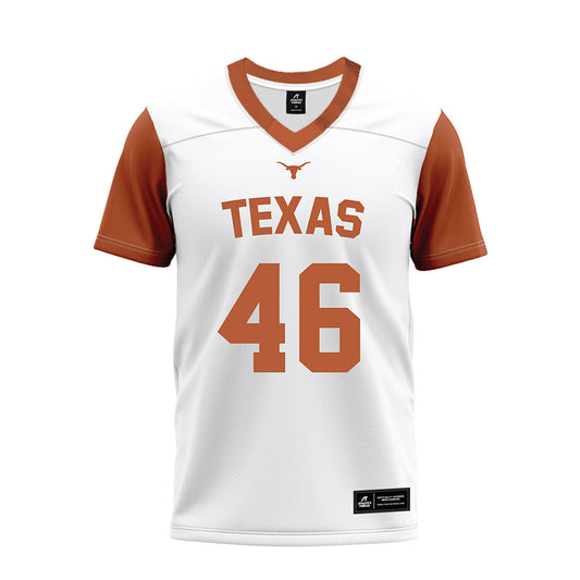 Texas - NCAA Football : Olalekan Orogbo - White Premium Football Jersey-0