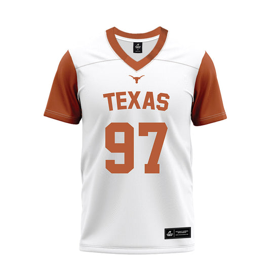 Texas - NCAA Football : Alex January - White Premium Football Jersey-0