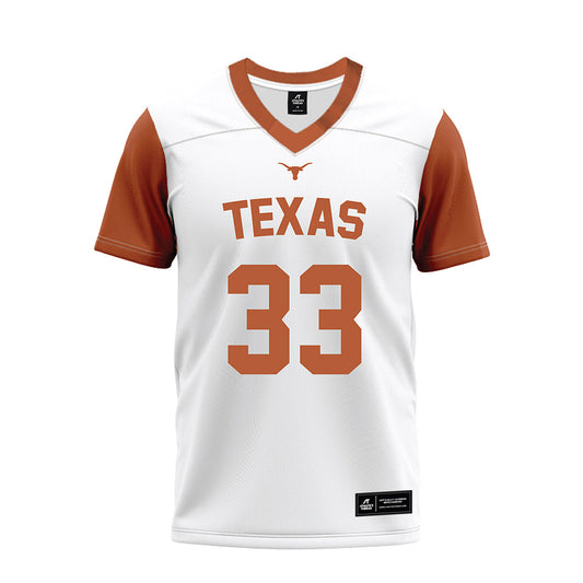 Texas - NCAA Football : Myron Charles - White Premium Football Jersey-0