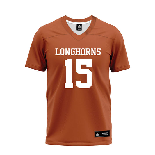Texas - NCAA Football : Justus Terry - Premium Football Jersey-0