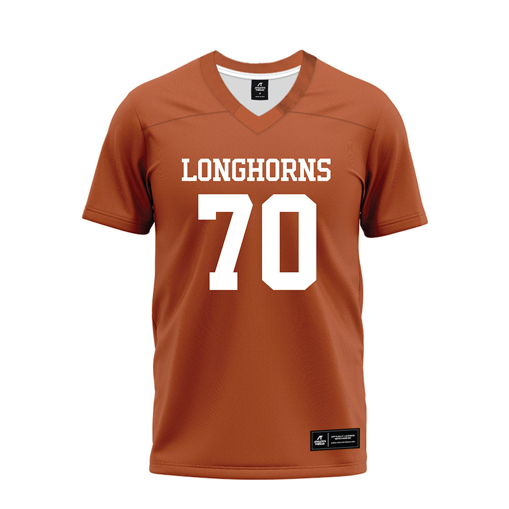 Texas - NCAA Football : Nate Kibble - Premium Football Jersey-0