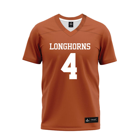 Texas - NCAA Football : CJ Baxter - Premium Football Jersey-0