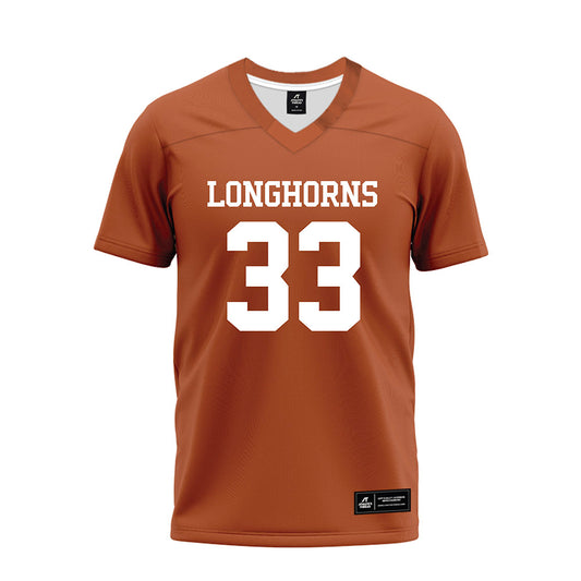 Texas - NCAA Football : Carson Berger - Premium Football Jersey-0