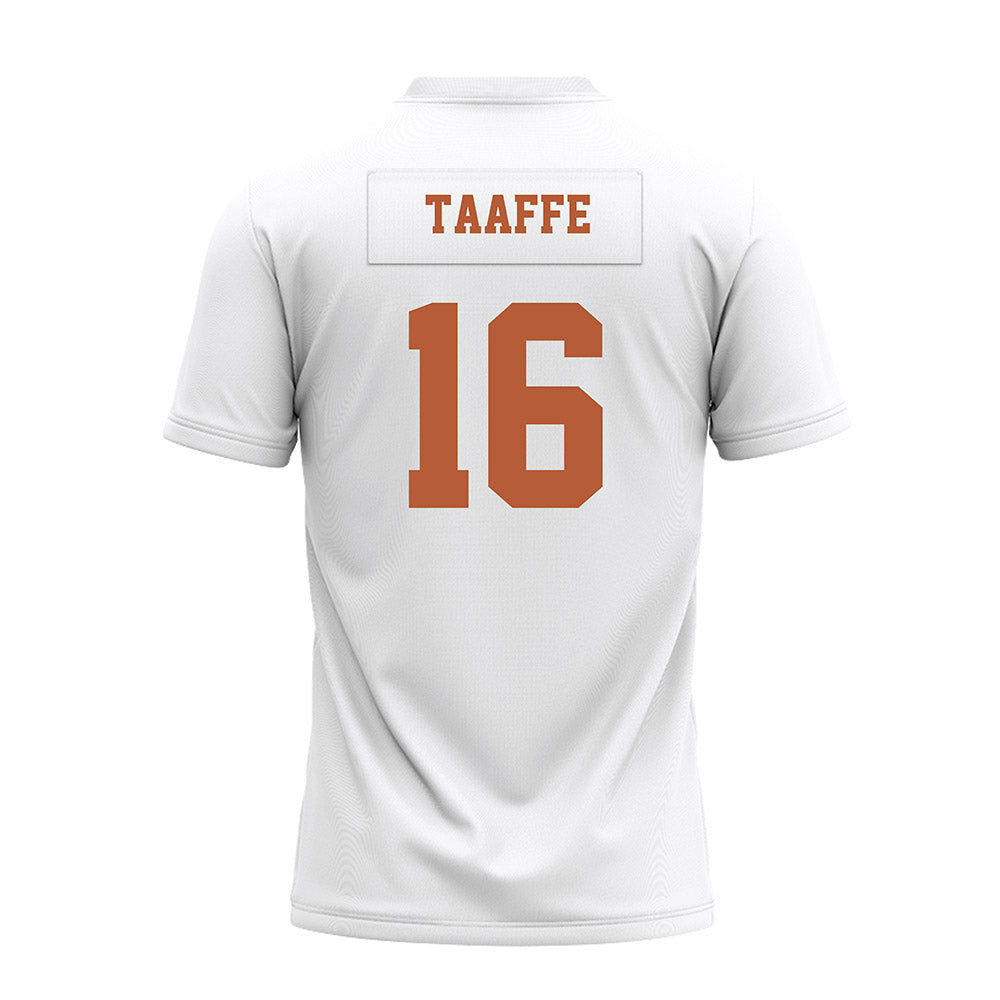 Texas - NCAA Football : Michael Taaffe - White Premium Football Jersey-1