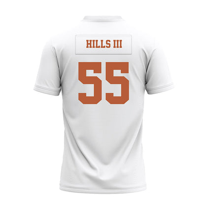 Texas - NCAA Football : Melvin Hills Iii - White Premium Football Jersey-1