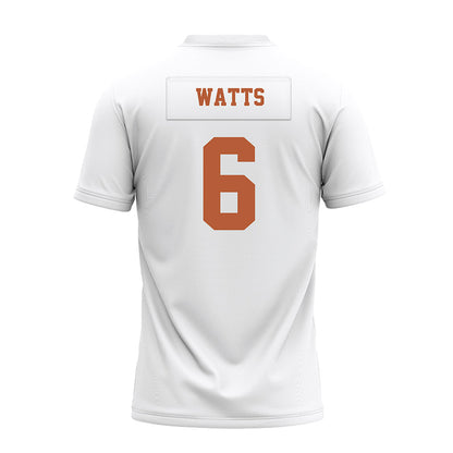 Texas - NCAA Football : Ryan Watts - White Premium Football Jersey-1