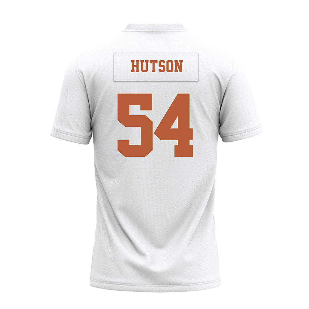 Texas - NCAA Football : Cole Hutson - White Premium Football Jersey-1