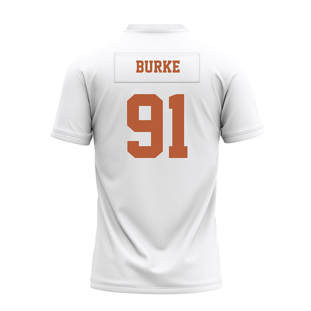 Texas - NCAA Football : Ethan Burke - White Premium Football Jersey-1
