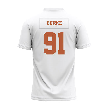 Texas - NCAA Football : Ethan Burke - White Premium Football Jersey-1