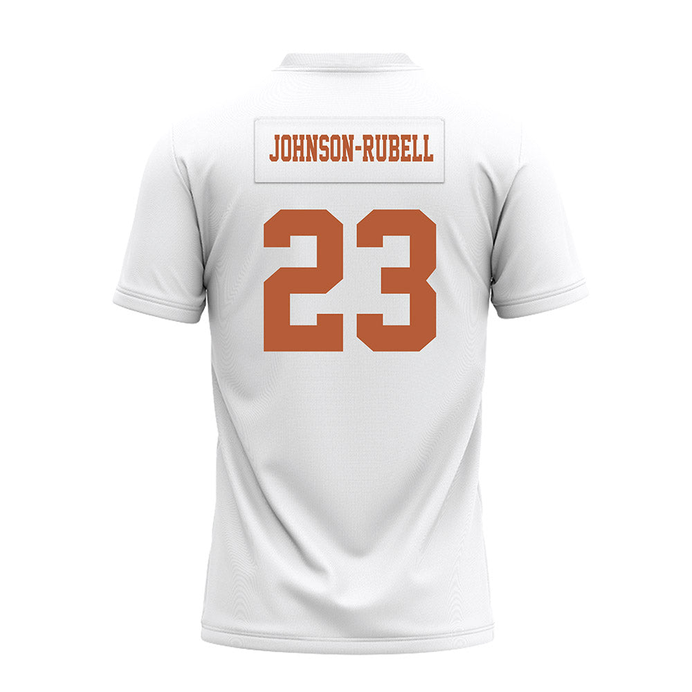 Texas - NCAA Football : Jordon Johnson-Rubell - White Premium Football Jersey-1