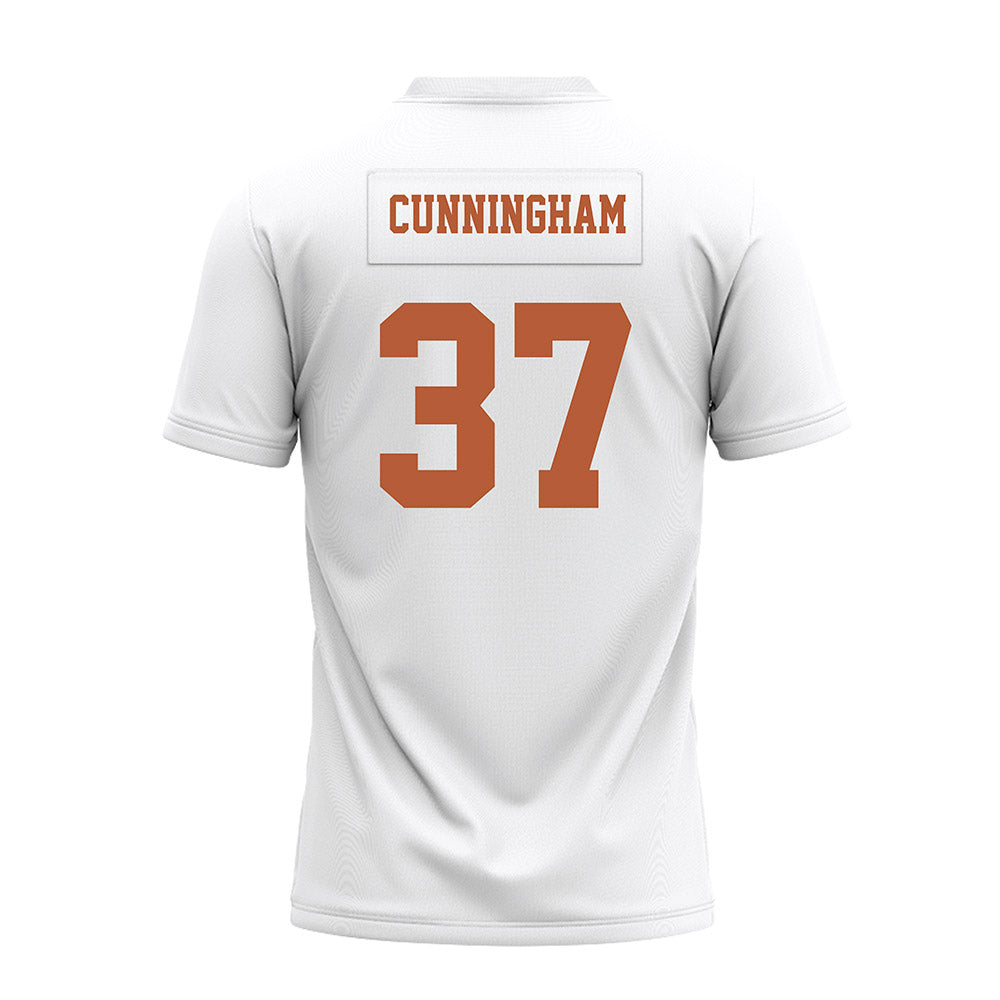 Texas - NCAA Football : Jonathan Cunningham - White Premium Football Jersey-1