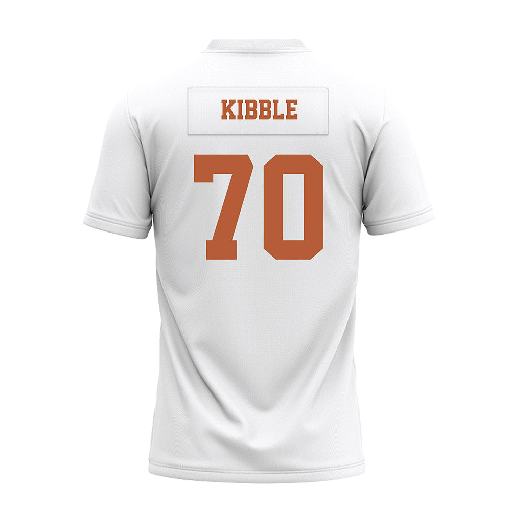 Texas - NCAA Football : Nate Kibble - White Premium Football Jersey-1