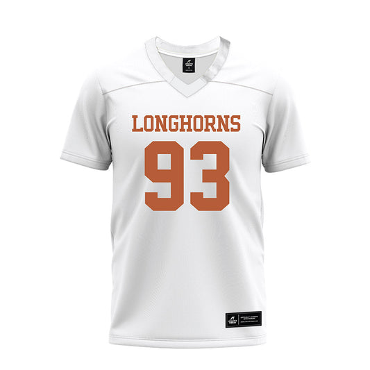 Texas - NCAA Football : Tvondre Sweat - White Premium Football Jersey-0