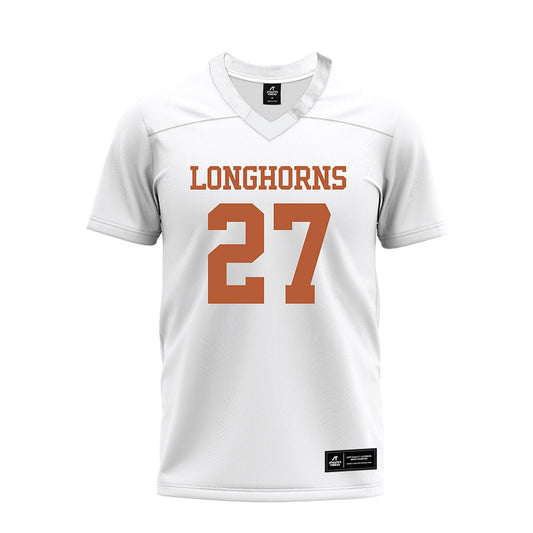 Texas - NCAA Football : Ryan Sanborn - White Premium Football Jersey-0