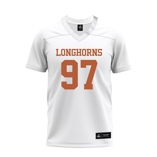 Texas - NCAA Football : Alex January - White Premium Football Jersey-0