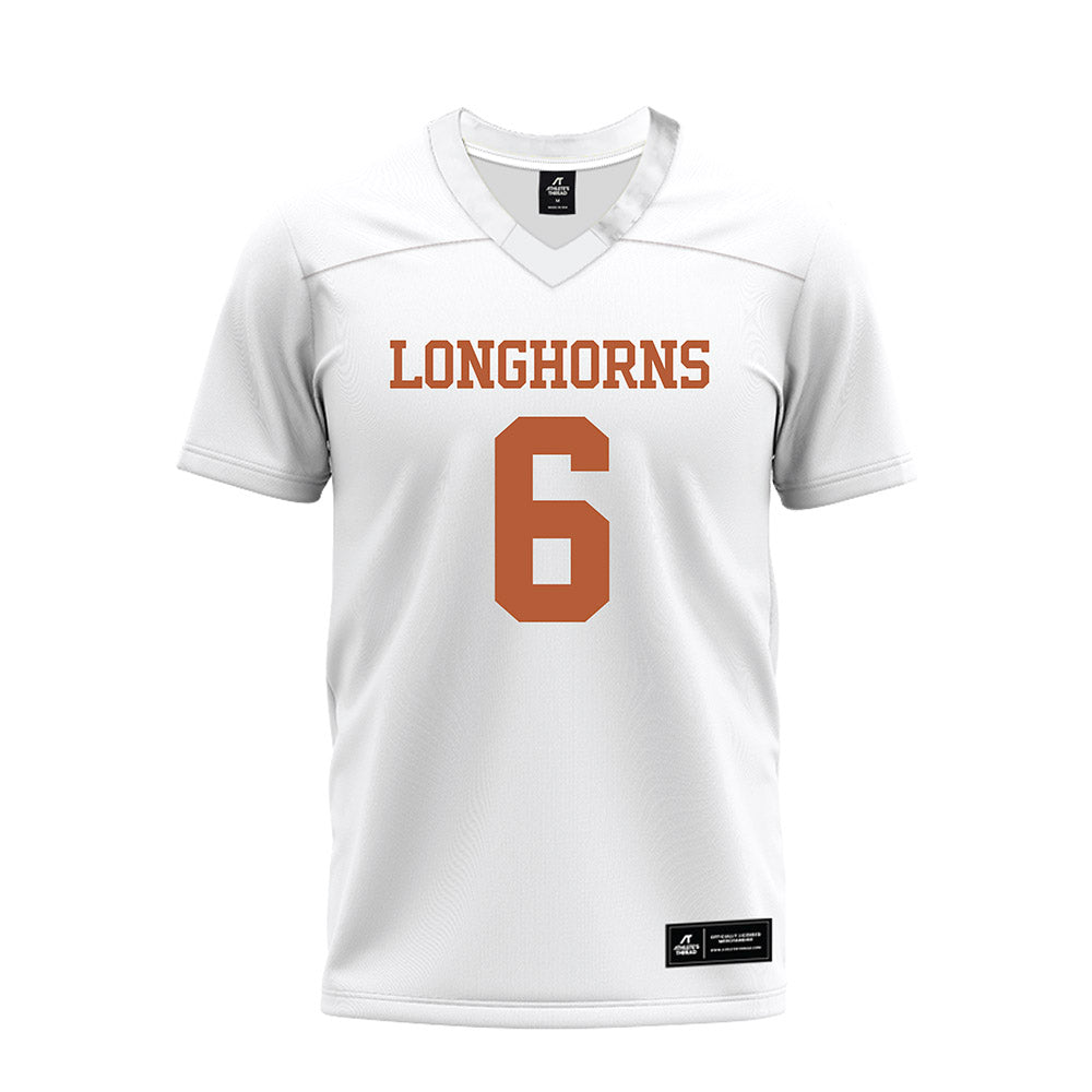 Texas - NCAA Football : Ryan Watts - White Premium Football Jersey-0