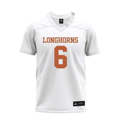 Texas - NCAA Football : Ryan Watts - White Premium Football Jersey-0