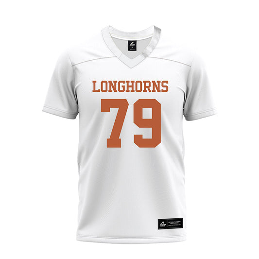 Texas - NCAA Football : Connor Stroh - White Premium Football Jersey-0