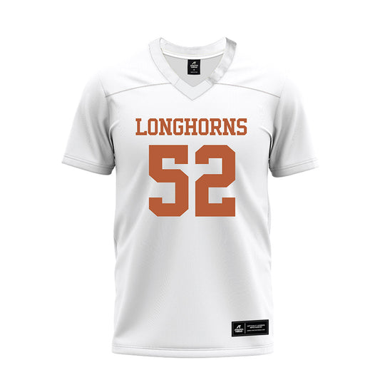 Texas - NCAA Football : Dj Campbell - White Premium Football Jersey-0