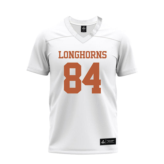 Texas - NCAA Football : Jordan Washington - White Premium Football Jersey-0