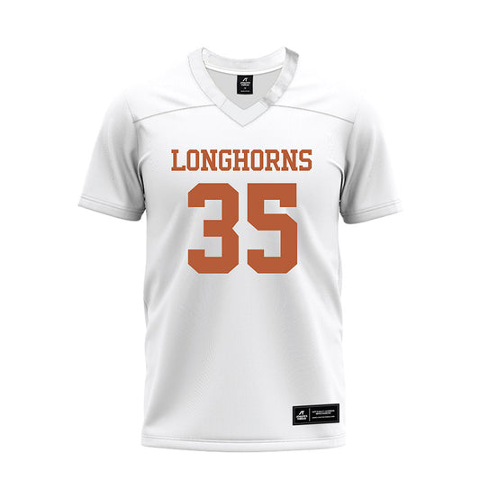 Texas - NCAA Football : McCoy Bruce - White Premium Football Jersey-0