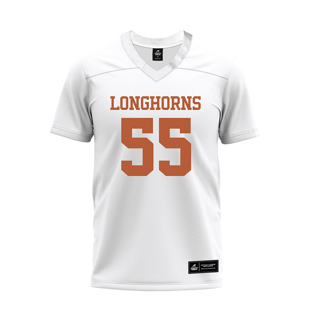 Texas - NCAA Football : Melvin Hills Iii - White Premium Football Jersey-0