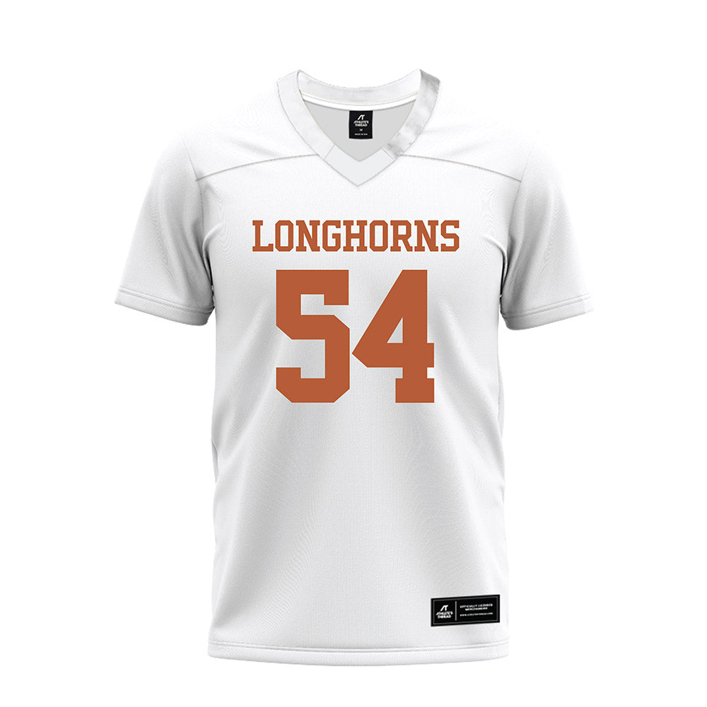 Texas - NCAA Football : Cole Hutson - White Premium Football Jersey-0