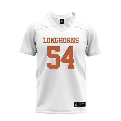 Texas - NCAA Football : Cole Hutson - White Premium Football Jersey-0