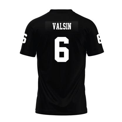 Texas Tech - NCAA Football : Kelby Valsin - Black Premium Football Jersey-1