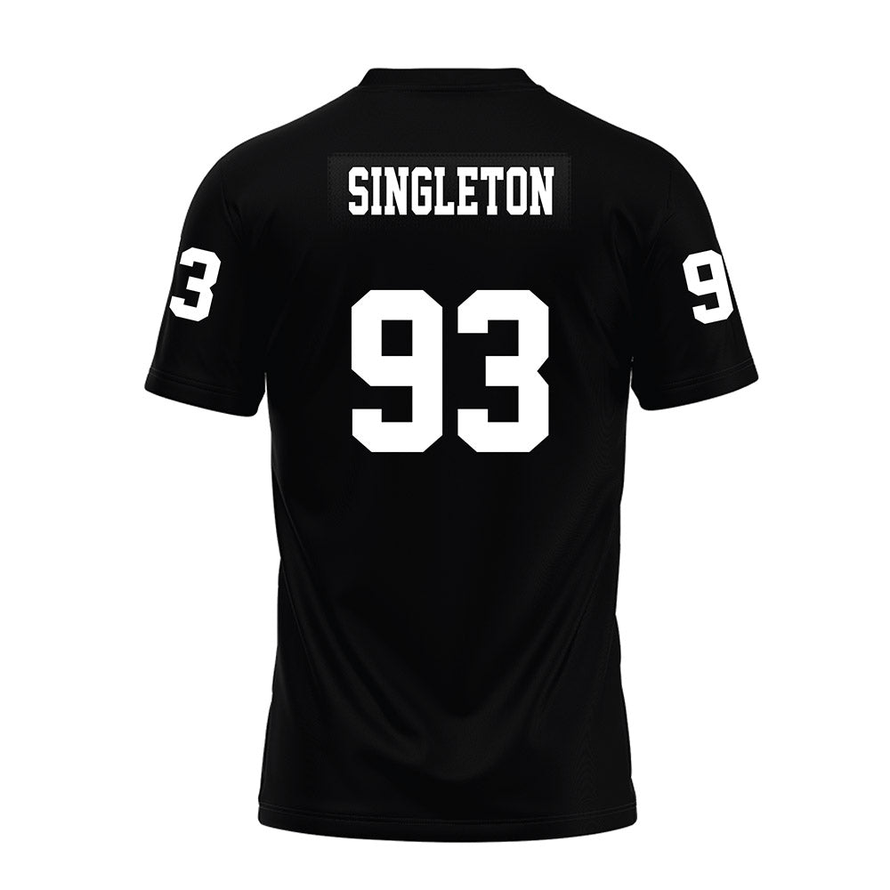 Texas Tech - NCAA Football : Dylan Singleton - Black Premium Football Jersey-1
