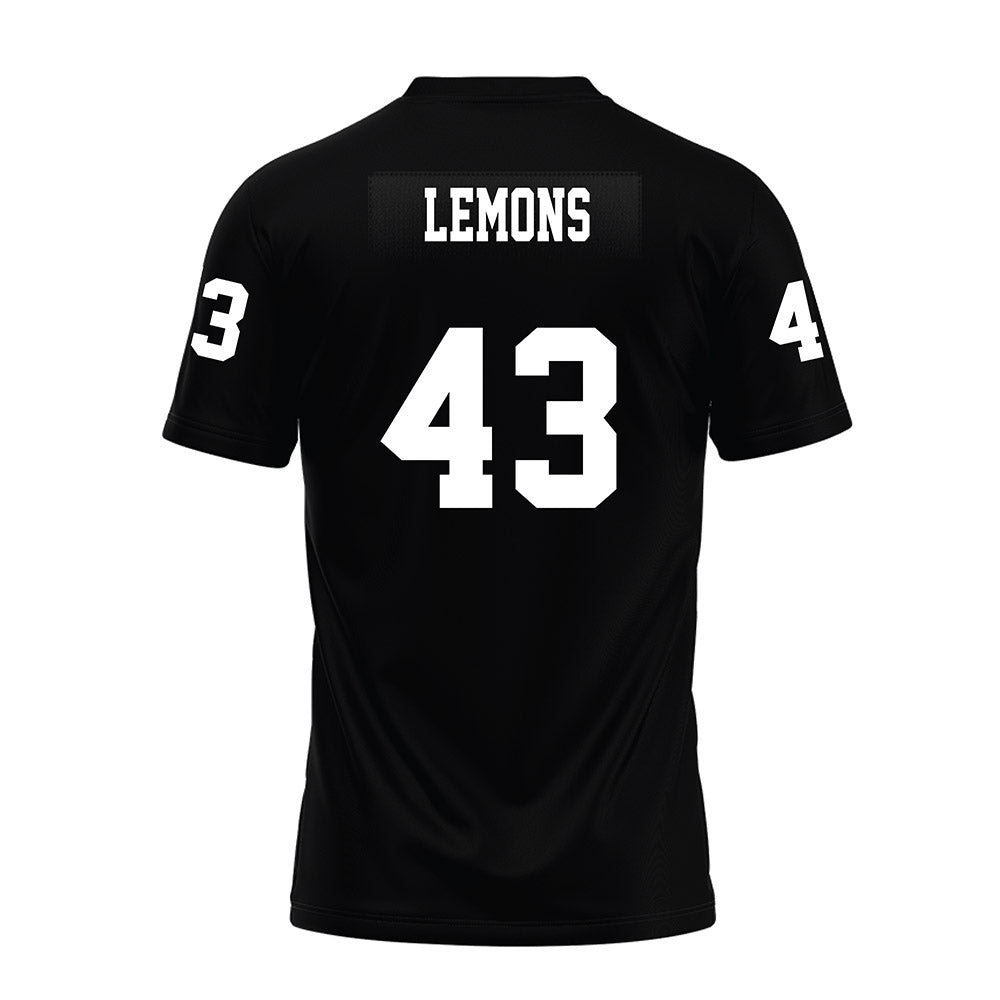Texas Tech - NCAA Football : Chris Lemons - Black Premium Football Jersey-1